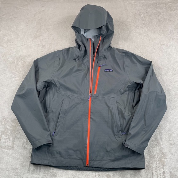 Patagonia Granite Crest Rain Jacket Men Large Grey Waterproof H2NO Performance - Picture 1 of 11